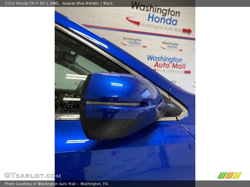 Aegean Blue Metallic / Black 2020 Honda CR-V EX-L AWD