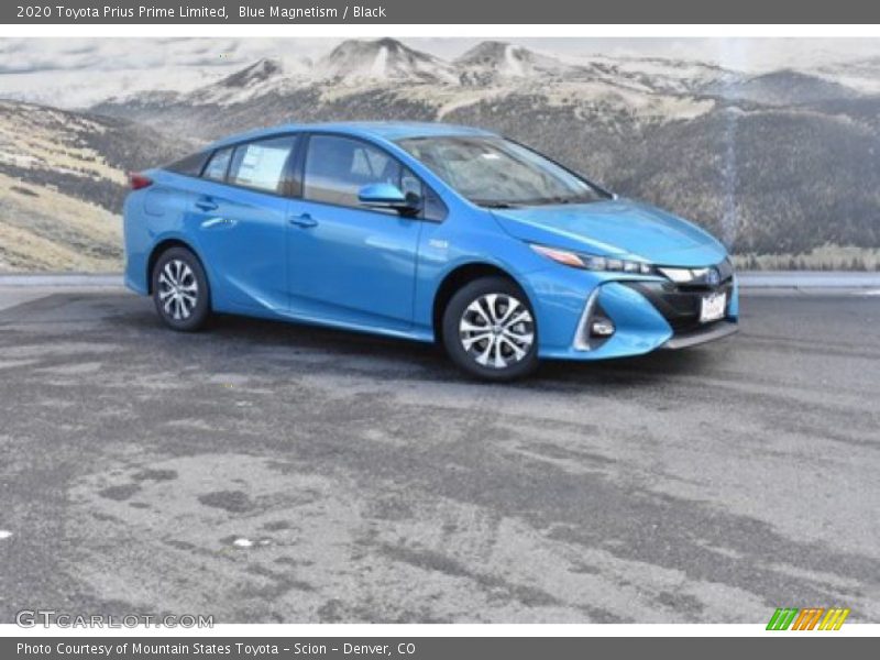 Blue Magnetism / Black 2020 Toyota Prius Prime Limited