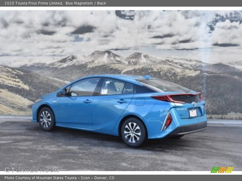 Blue Magnetism / Black 2020 Toyota Prius Prime Limited