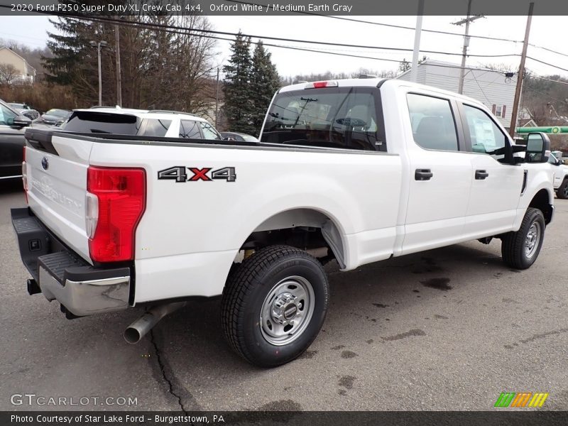 Oxford White / Medium Earth Gray 2020 Ford F250 Super Duty XL Crew Cab 4x4