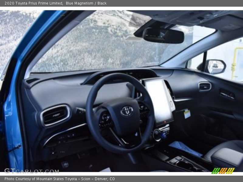 Blue Magnetism / Black 2020 Toyota Prius Prime Limited
