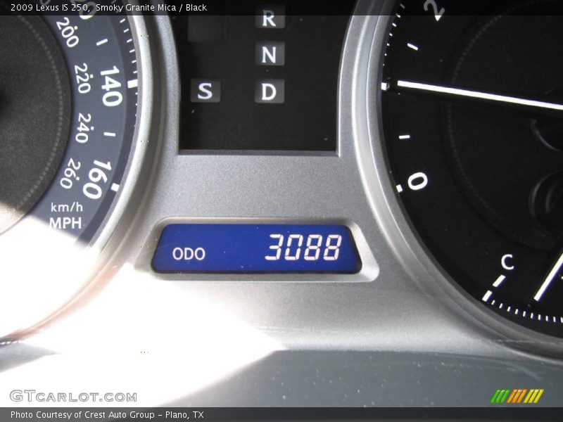 Smoky Granite Mica / Black 2009 Lexus IS 250