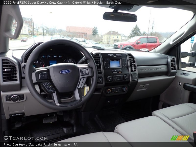  2020 F250 Super Duty XL Crew Cab 4x4 Medium Earth Gray Interior