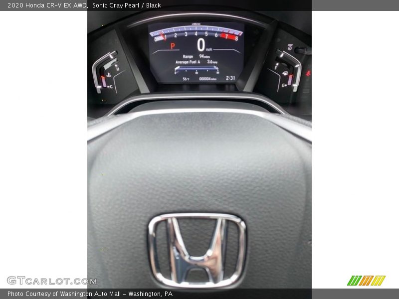 Sonic Gray Pearl / Black 2020 Honda CR-V EX AWD