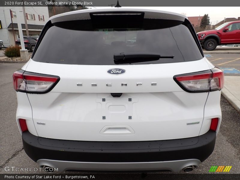 Oxford White / Ebony Black 2020 Ford Escape SE