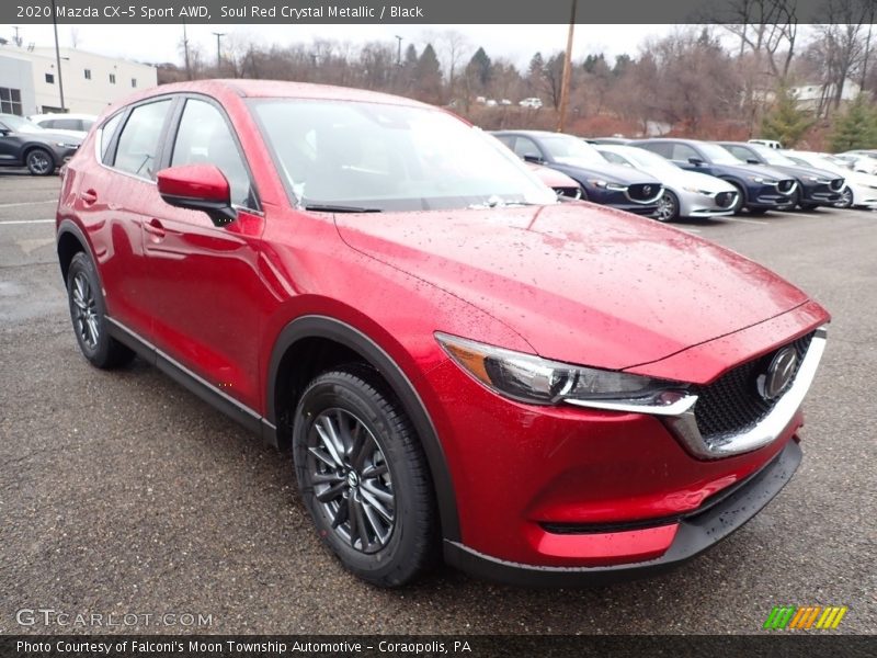 Soul Red Crystal Metallic / Black 2020 Mazda CX-5 Sport AWD