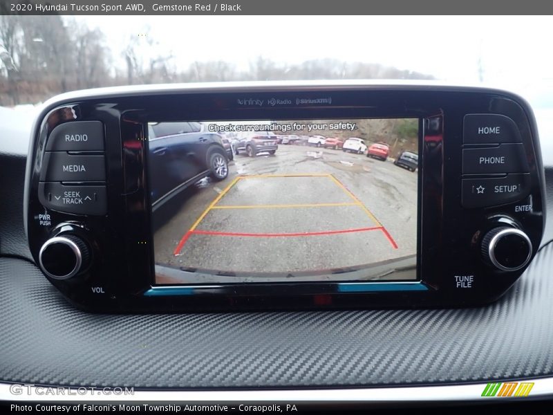 Gemstone Red / Black 2020 Hyundai Tucson Sport AWD