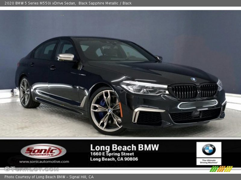 Black Sapphire Metallic / Black 2020 BMW 5 Series M550i xDrive Sedan