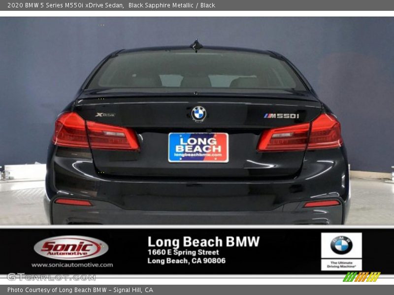 Black Sapphire Metallic / Black 2020 BMW 5 Series M550i xDrive Sedan