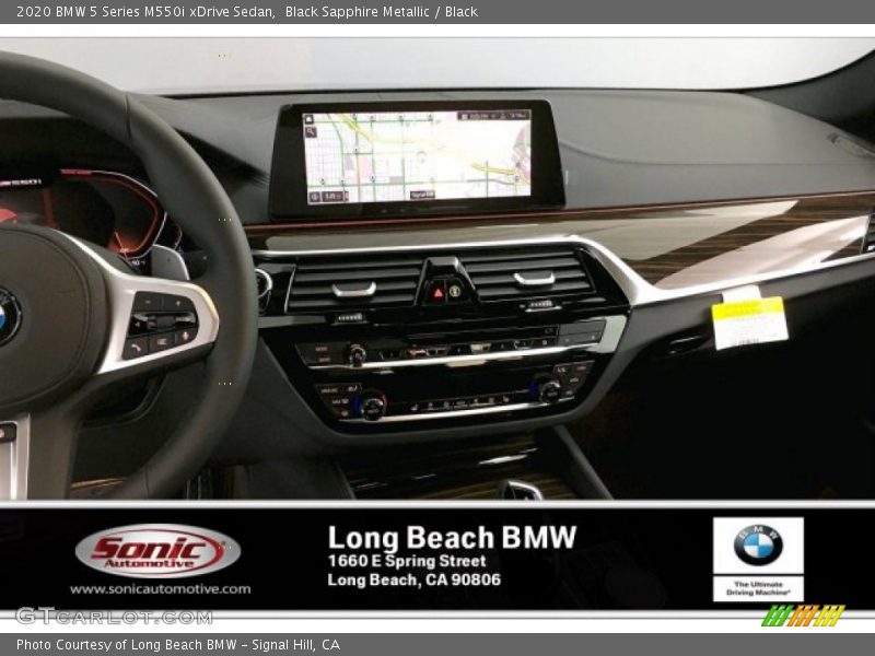 Black Sapphire Metallic / Black 2020 BMW 5 Series M550i xDrive Sedan