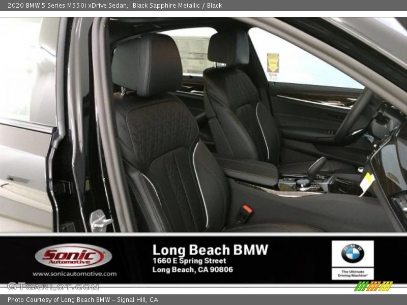 Black Sapphire Metallic / Black 2020 BMW 5 Series M550i xDrive Sedan