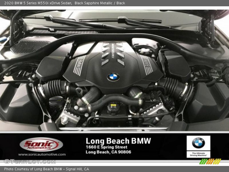 Black Sapphire Metallic / Black 2020 BMW 5 Series M550i xDrive Sedan