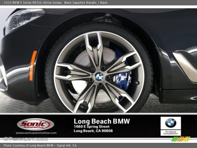 Black Sapphire Metallic / Black 2020 BMW 5 Series M550i xDrive Sedan