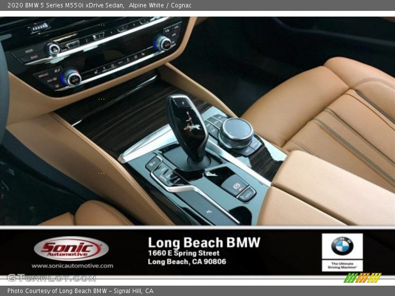 Alpine White / Cognac 2020 BMW 5 Series M550i xDrive Sedan