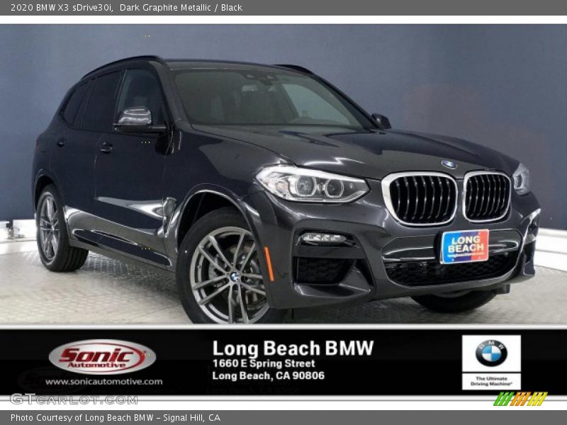 Dark Graphite Metallic / Black 2020 BMW X3 sDrive30i