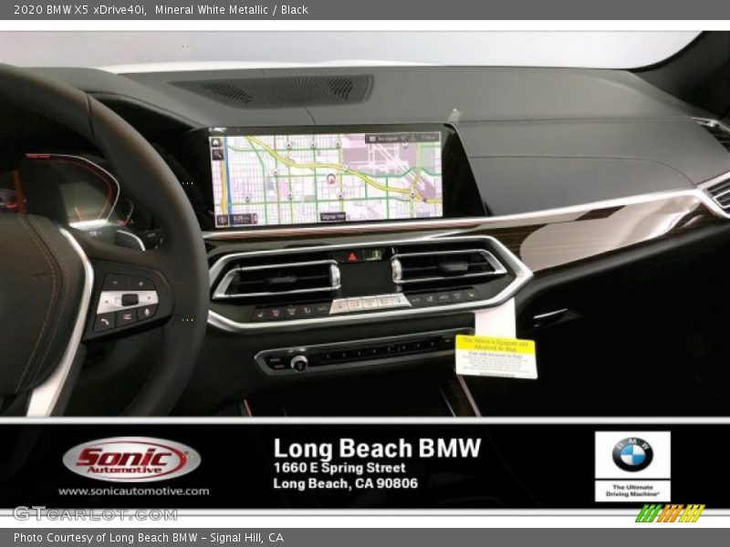Mineral White Metallic / Black 2020 BMW X5 xDrive40i