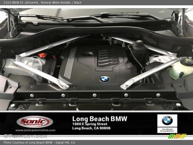 Mineral White Metallic / Black 2020 BMW X5 xDrive40i