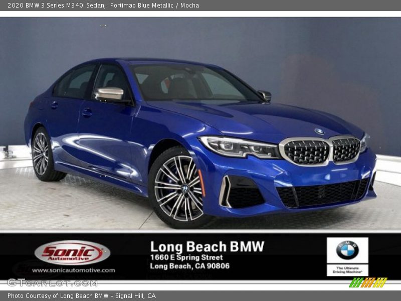 Portimao Blue Metallic / Mocha 2020 BMW 3 Series M340i Sedan