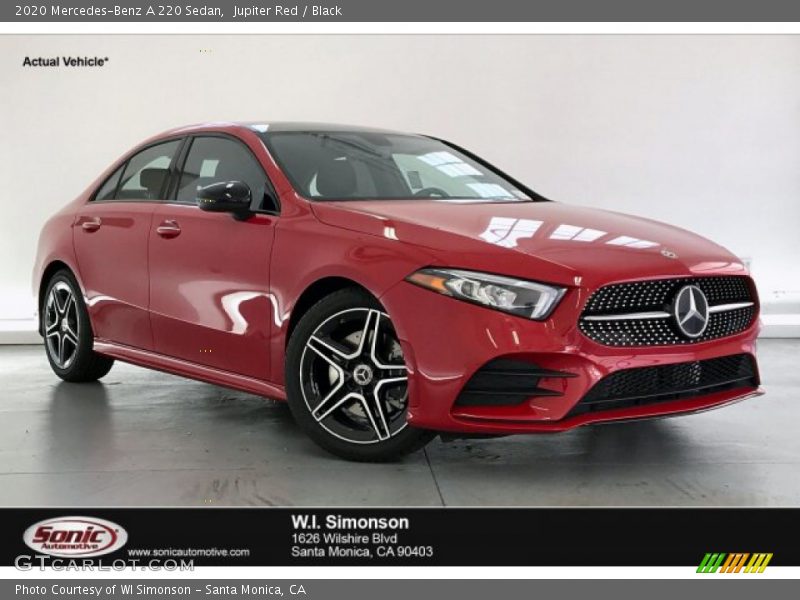 Jupiter Red / Black 2020 Mercedes-Benz A 220 Sedan