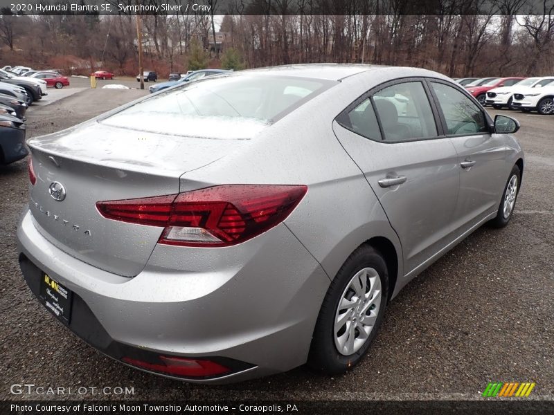 Symphony Silver / Gray 2020 Hyundai Elantra SE