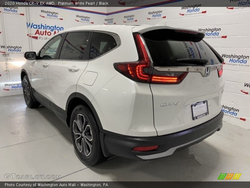 Platinum White Pearl / Black 2020 Honda CR-V EX AWD