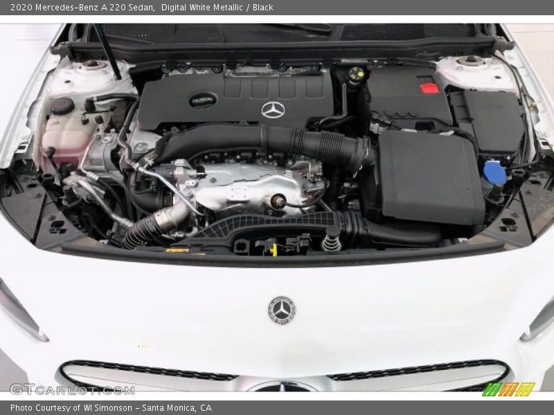 Digital White Metallic / Black 2020 Mercedes-Benz A 220 Sedan