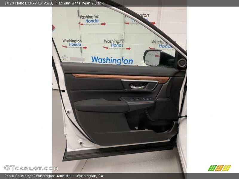 Platinum White Pearl / Black 2020 Honda CR-V EX AWD