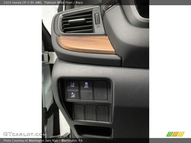 Platinum White Pearl / Black 2020 Honda CR-V EX AWD