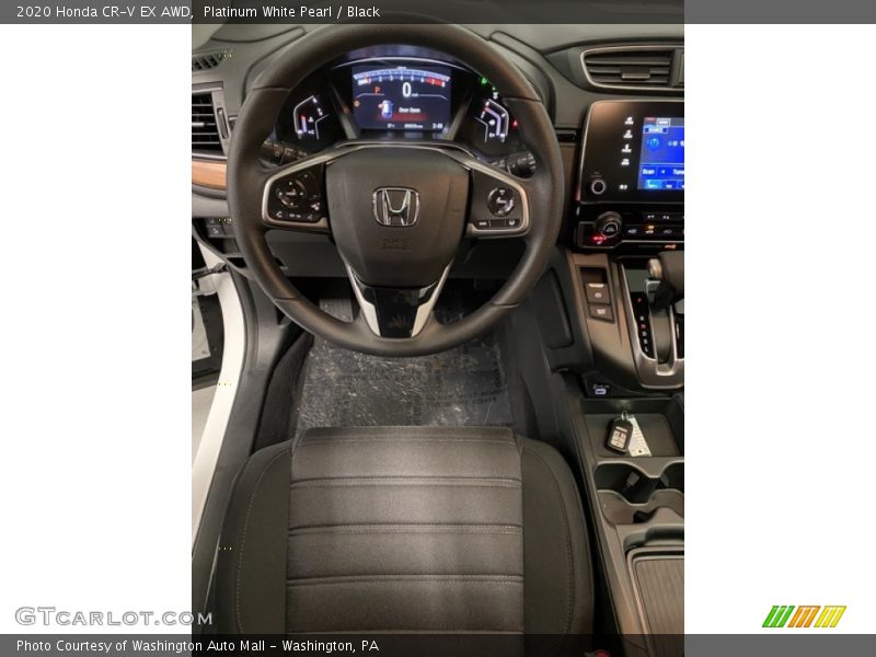 Platinum White Pearl / Black 2020 Honda CR-V EX AWD