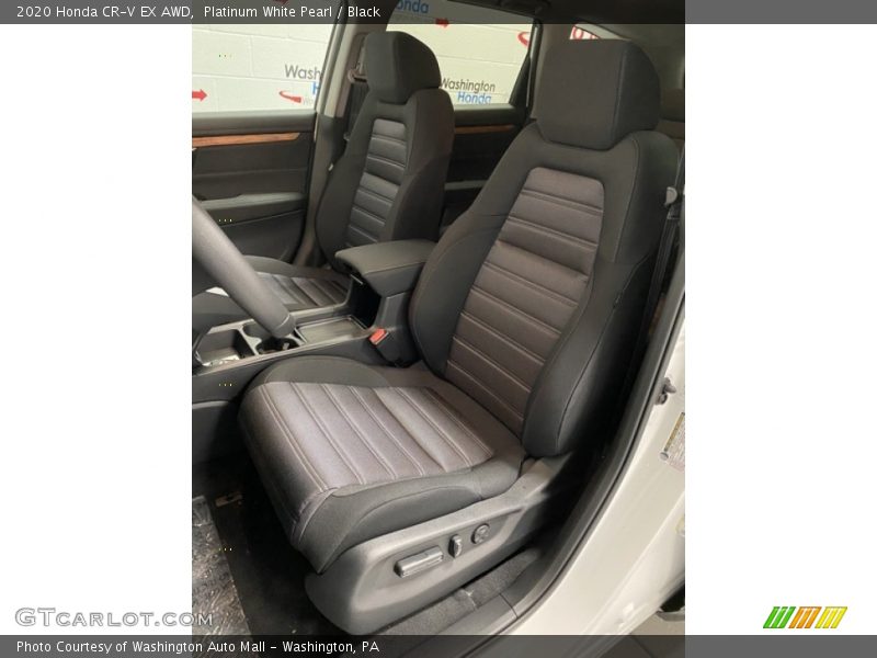 Platinum White Pearl / Black 2020 Honda CR-V EX AWD