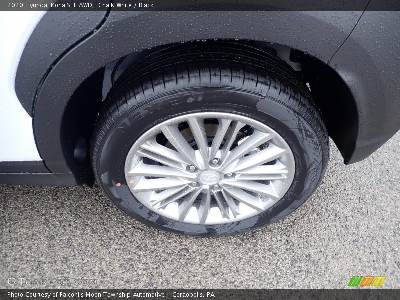 Chalk White / Black 2020 Hyundai Kona SEL AWD