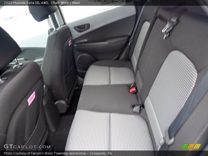 Chalk White / Black 2020 Hyundai Kona SEL AWD