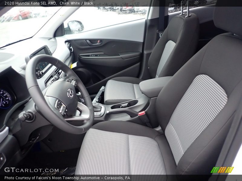 Chalk White / Black 2020 Hyundai Kona SEL AWD