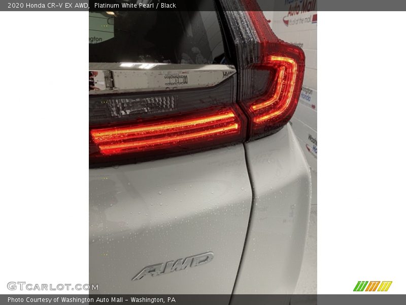 Platinum White Pearl / Black 2020 Honda CR-V EX AWD