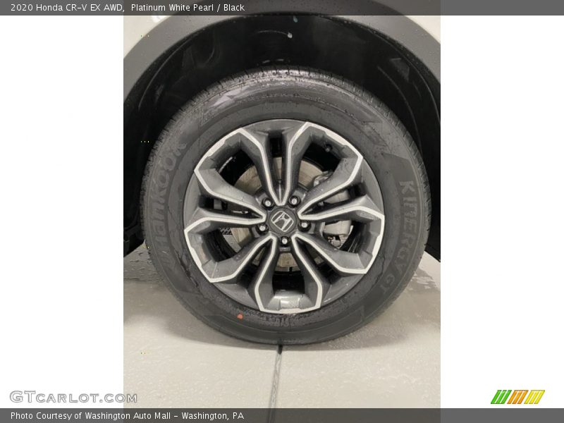 Platinum White Pearl / Black 2020 Honda CR-V EX AWD