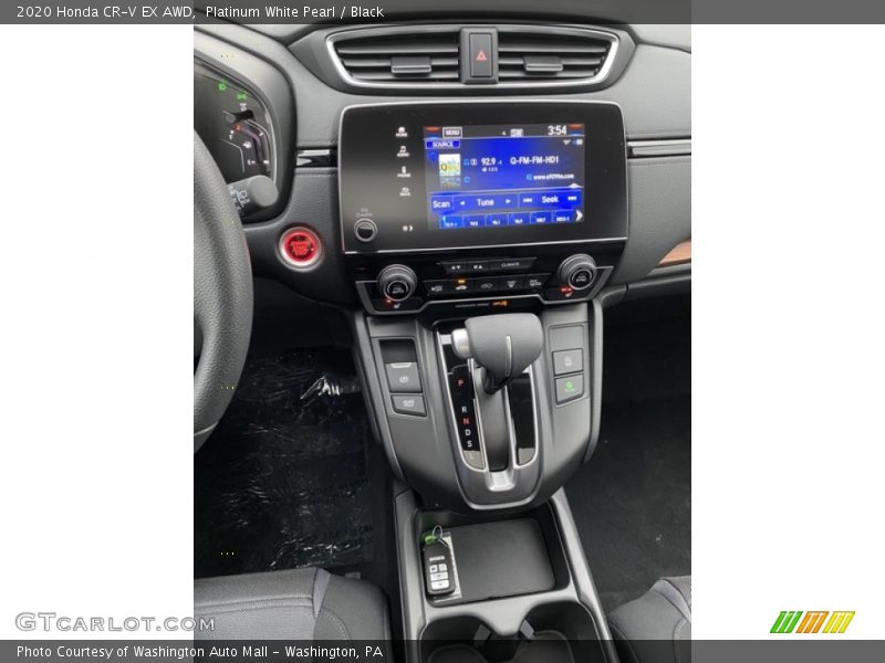 Platinum White Pearl / Black 2020 Honda CR-V EX AWD
