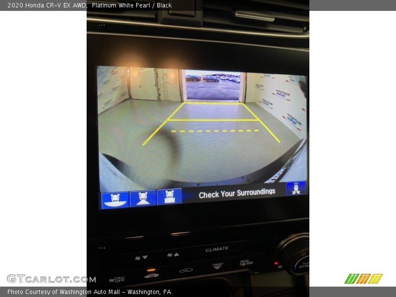 Platinum White Pearl / Black 2020 Honda CR-V EX AWD