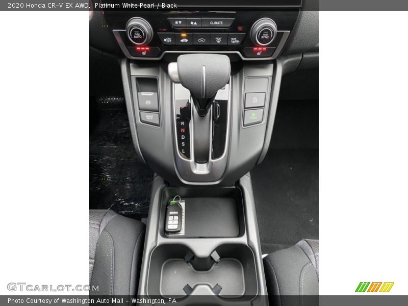 Platinum White Pearl / Black 2020 Honda CR-V EX AWD