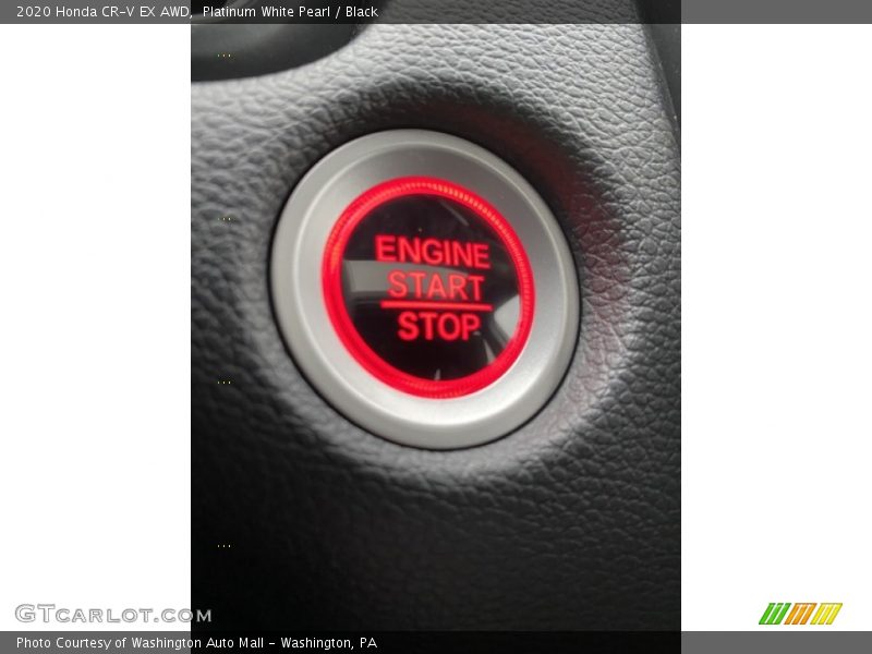 Platinum White Pearl / Black 2020 Honda CR-V EX AWD