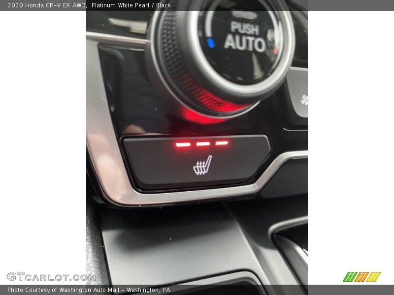Platinum White Pearl / Black 2020 Honda CR-V EX AWD