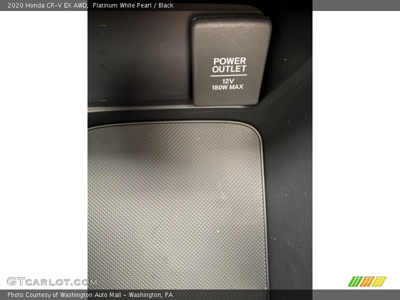 Platinum White Pearl / Black 2020 Honda CR-V EX AWD