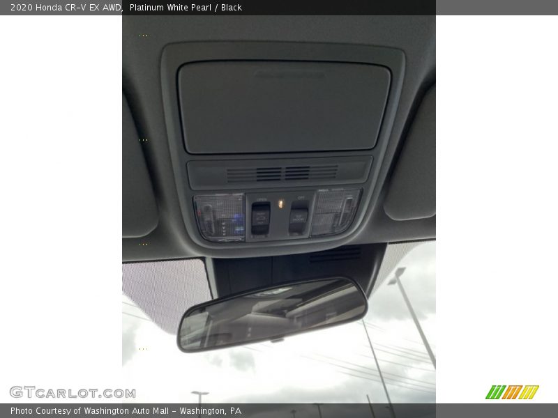 Platinum White Pearl / Black 2020 Honda CR-V EX AWD