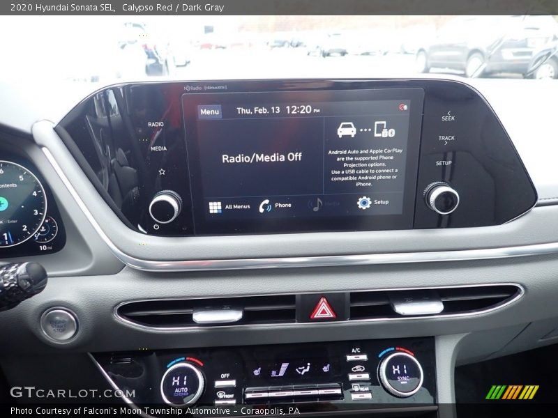Calypso Red / Dark Gray 2020 Hyundai Sonata SEL