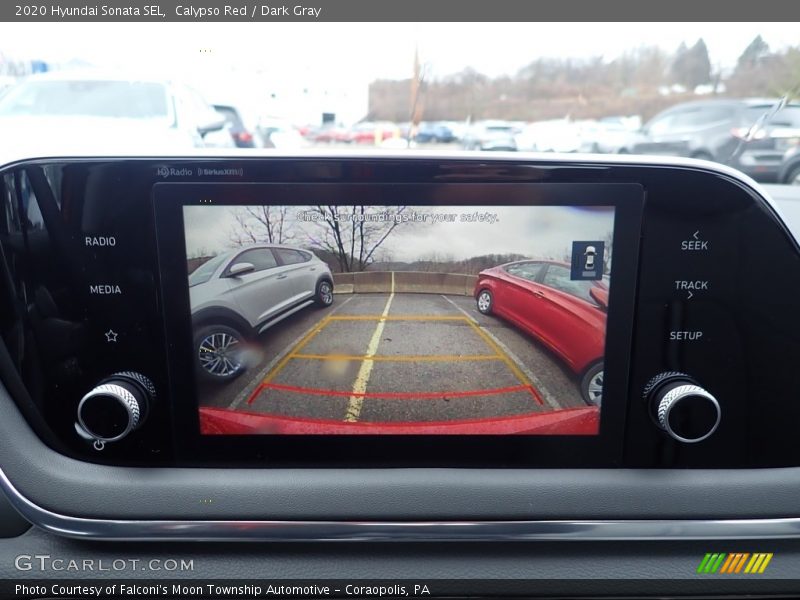 Calypso Red / Dark Gray 2020 Hyundai Sonata SEL
