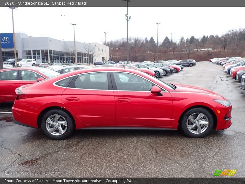 Calypso Red / Black 2020 Hyundai Sonata SE