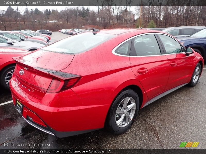 Calypso Red / Black 2020 Hyundai Sonata SE