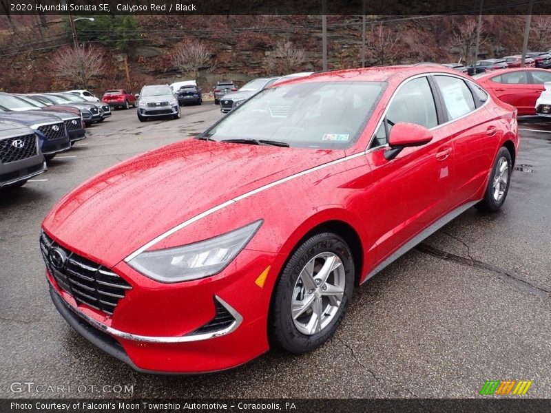 Calypso Red / Black 2020 Hyundai Sonata SE