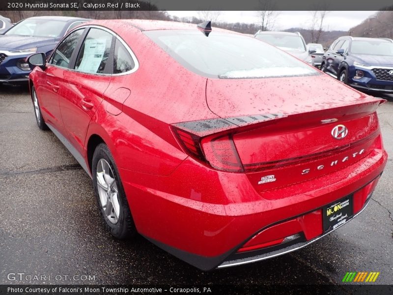 Calypso Red / Black 2020 Hyundai Sonata SE