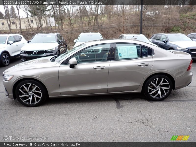  2019 S60 T6 AWD Momentum Pebble Gray Metallic