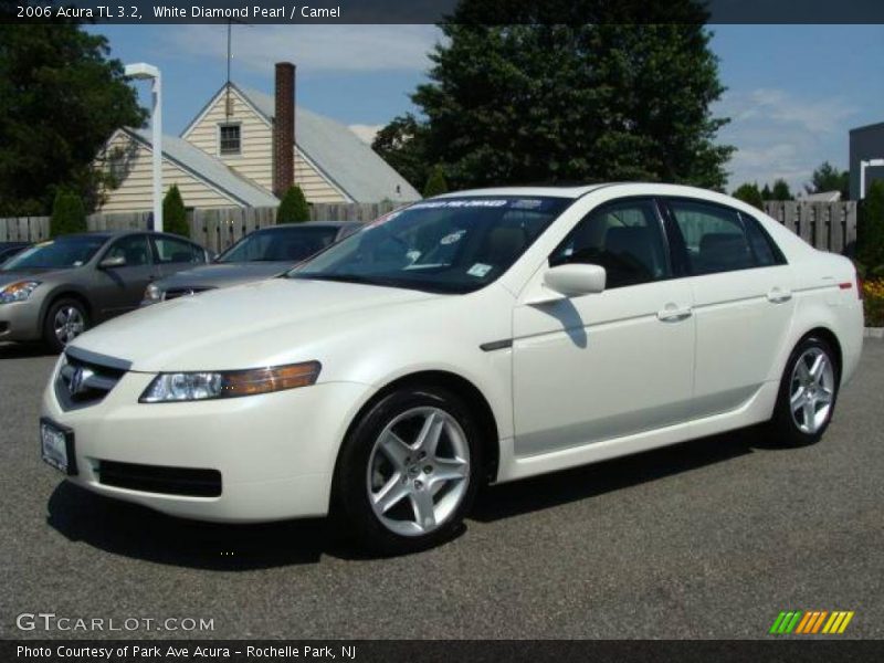 White Diamond Pearl / Camel 2006 Acura TL 3.2